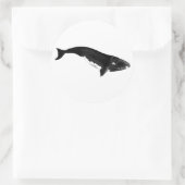 STICKER ROND BALEINE DU SUD DROIT (Sac)