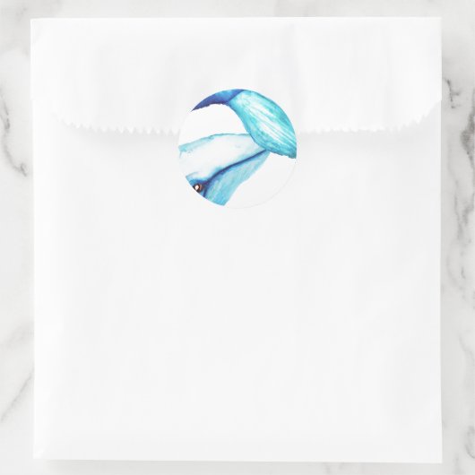 Sticker Rond Baleine Écrasée (Sac)