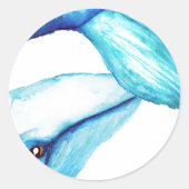 Sticker Rond Baleine Écrasée (Devant)
