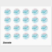 Sticker Rond Baleine Fait Enseignants École Récompense Plage Na (Feuille)