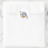 Sticker Rond Baleine Fly (Sac)