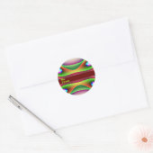Sticker Rond Balise Alien Spacship Custom Gig (Enveloppe)