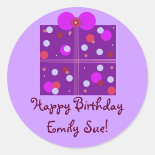 Sticker Rond Balise cadeau