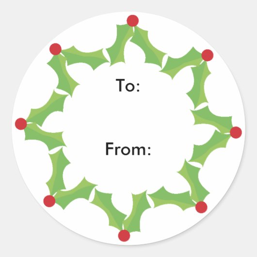 Sticker Rond Balise cadeau (Devant)