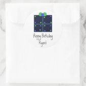 Sticker Rond Balise cadeau (Sac)