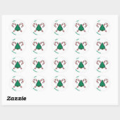 Sticker Rond Balise cadeau (Feuille)