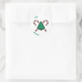 Sticker Rond Balise cadeau (Sac)