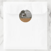 Sticker Rond Balise cadeau Allis Chalmers Chritsmas (Sac)