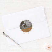 Sticker Rond Balise cadeau Allis Chalmers Chritsmas (Enveloppe)