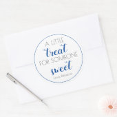 Sticker Rond Balise cadeau d'un enseignant doux pour une person (Enveloppe)