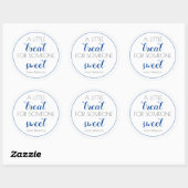 Sticker Rond Balise cadeau d'un enseignant doux pour une person (Feuille)