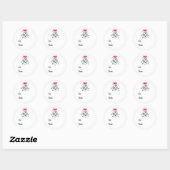 Sticker Rond Balise cadeau Mistletoe (Feuille)