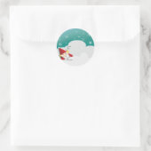 Sticker Rond Balise cadeau Nisse (Sac)