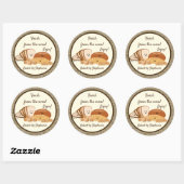 Sticker Rond Balise cadeau Pains au four frais (Feuille)