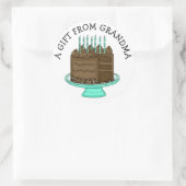 Sticker Rond Balise cadeau personnalisée | Un cadeau de (Sac)