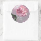 Sticker Rond Balise cadeau rose (Sac)