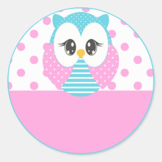 Sticker Rond Balise de nom/Sticker pour l'anniversaire de la Ch