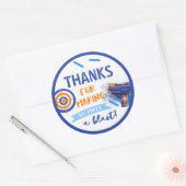 Sticker Rond Balise de préférence de la partie Dart | Anniversa (Enveloppe)