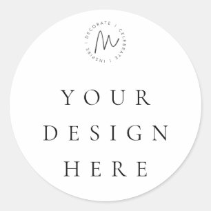 Sticker Rond Balise de préférence personnalisée ronde