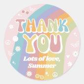 Sticker Rond Balise de préférence pour l'anniversaire super | A (Devant)