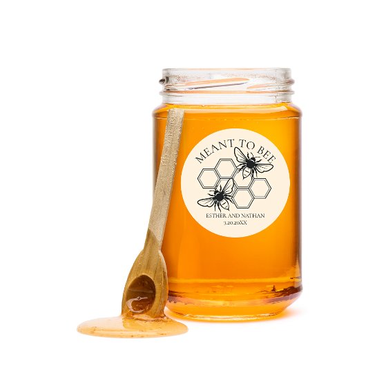 Sticker Rond Balise de promotion de mariage de l'abeille