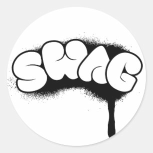 Sticker Rond Balise de saut (noir)