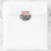 Sticker Rond Balise extravagante (Sac)