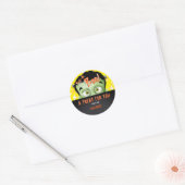 Sticker Rond Balise Halloween Frankenstein Peek A Boo Candy Bag (Enveloppe)