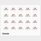 Sticker Rond Balise laser I Love (Feuille)