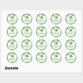 Sticker Rond Balise Lucky One Favor - Garçon (Feuille)
