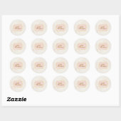 Sticker Rond Balise Nom de la petite princesse (Feuille)