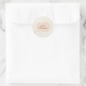 Sticker Rond Balise Nom de la petite princesse (Sac)
