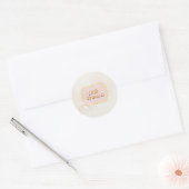 Sticker Rond Balise Nom de la petite princesse (Enveloppe)