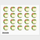 Sticker Rond Balise Nom des fleurs (Feuille)