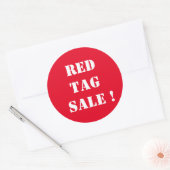 Sticker Rond Balise rouge pour petites entreprises (Enveloppe)