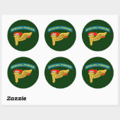 Sticker Rond Balise SF Q-tab et Pathfinder (Feuille)