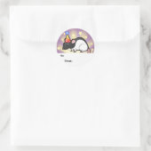 Sticker Rond Balises Cadeau Anniversaire Rat (Sac)