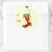 Sticker Rond Balises cadeaux de rangement (Sac)