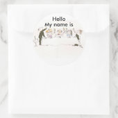 Sticker Rond Balises de nom pour la partie (Sac)