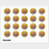 Sticker Rond Balises : Parce que Bacon (Feuille)