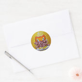 Sticker Rond Balises : Parce que Bacon (Enveloppe)