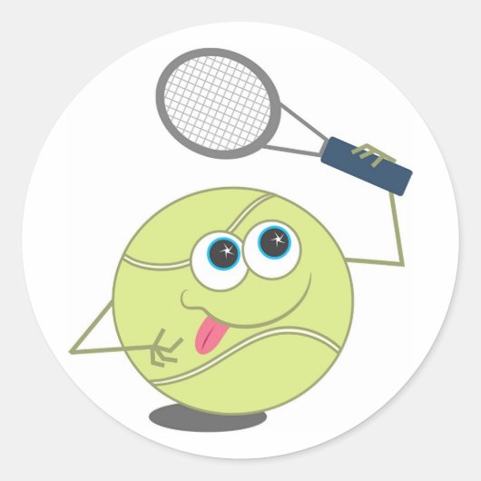 Sticker Rond Ball de tennis (Devant)
