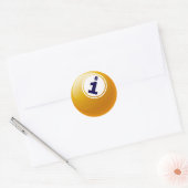 STICKER ROND BALLE BINGO B1 (Enveloppe)