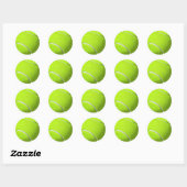 Sticker Rond Balle classique de tennis (Feuille)