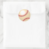 Sticker Rond Balle de baseball (Sac)