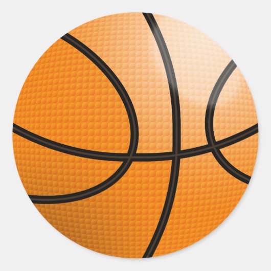 Sticker Rond Balle de basket (Devant)