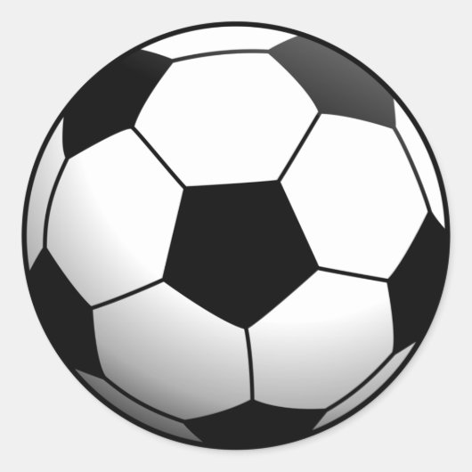 Sticker Rond Balle de football (Devant)