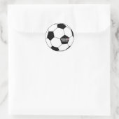 STICKER ROND BALLE DE FOOTBALL AVEC DRAPEAU USA (Sac)