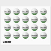 Sticker Rond balle de golf blanche pour la fête (Feuille)