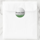 Sticker Rond balle de golf blanche pour la fête (Sac)